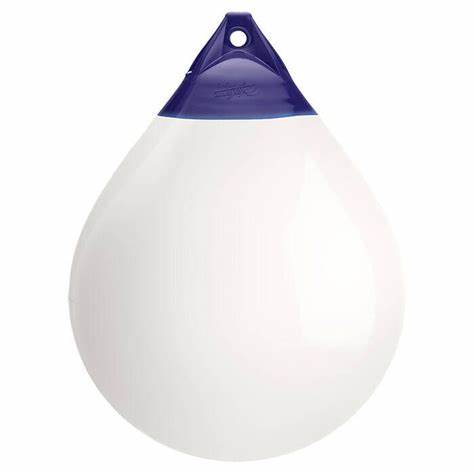 Parabordo a Pera per Barca e Gommone Polyform Tipo A 1/2/3/4/5/6/7, Bianco/Rosso